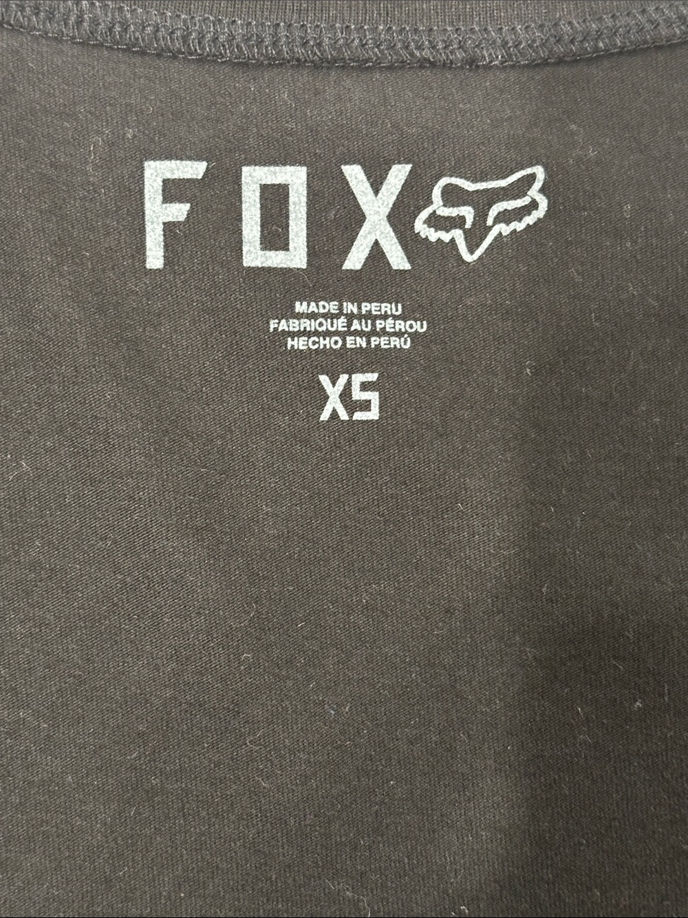Fox Black V-Neck Tee with Mint Green & Red Graphic XSmall - Picture 2 of 7